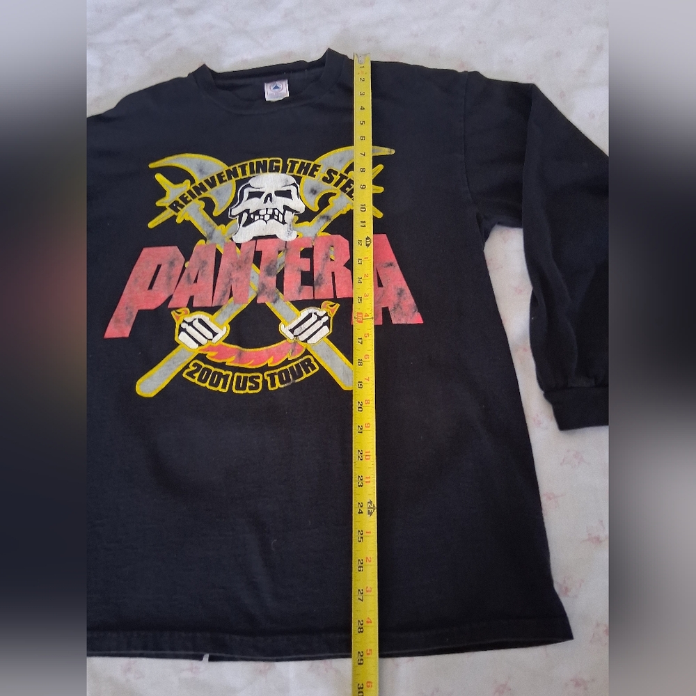 Delta Black Pantera 2001 Tour Graphic Long Sleeve Shirt - Picture 3 of 8
